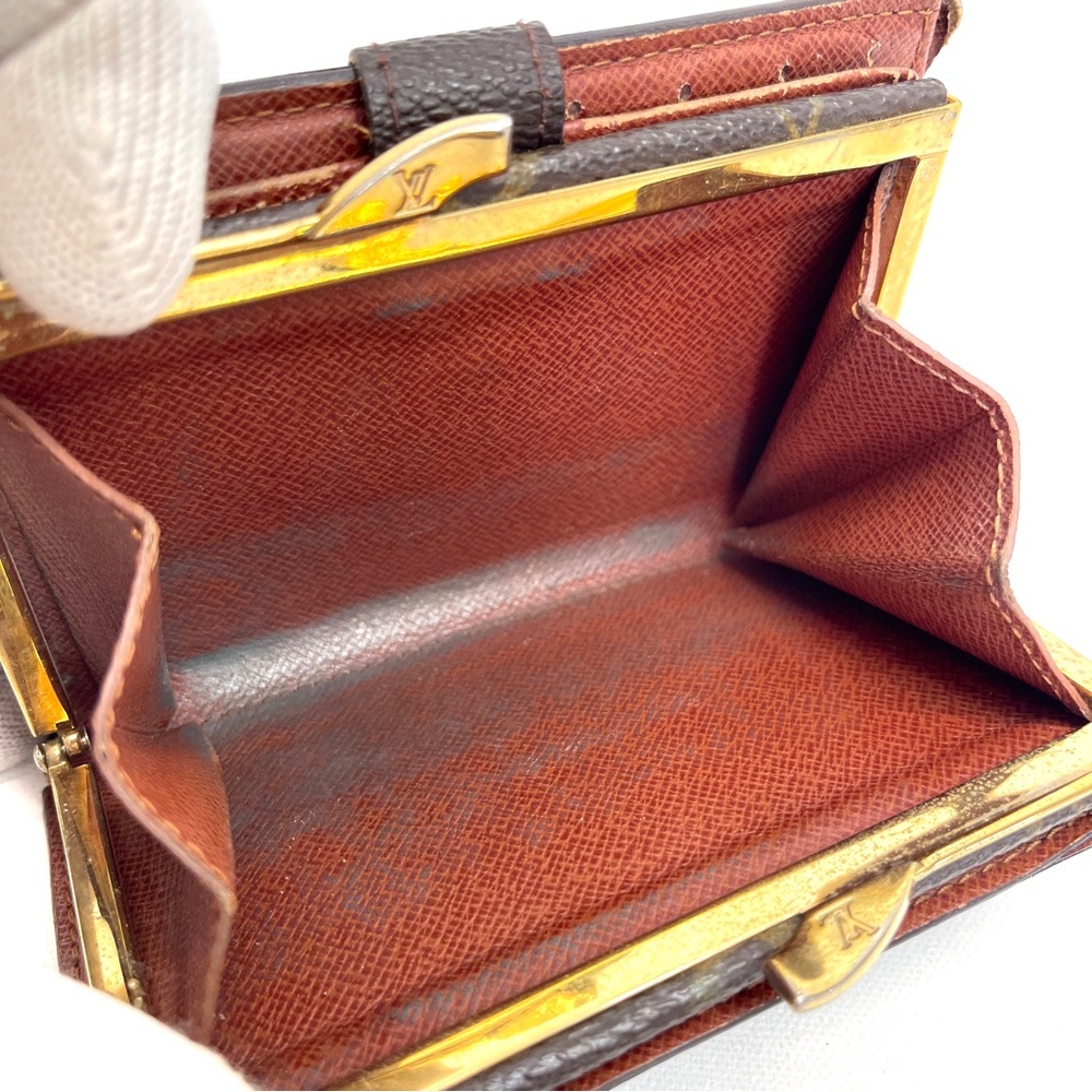 LOUIS VUITTON Monogram Porte Monnaie Viennois Bifold KissLock Wallet Authentic - Picture 9 of 14